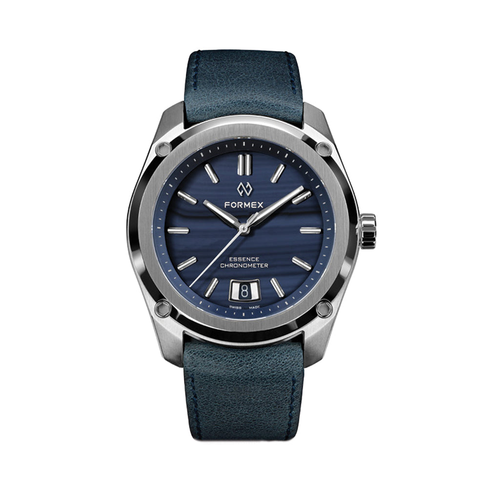 Premium Essence Chronometer 39mm Blue Agate Watch - Luxury Men's Automatic Timepiece for Business, Formal Events & Everyday Wear