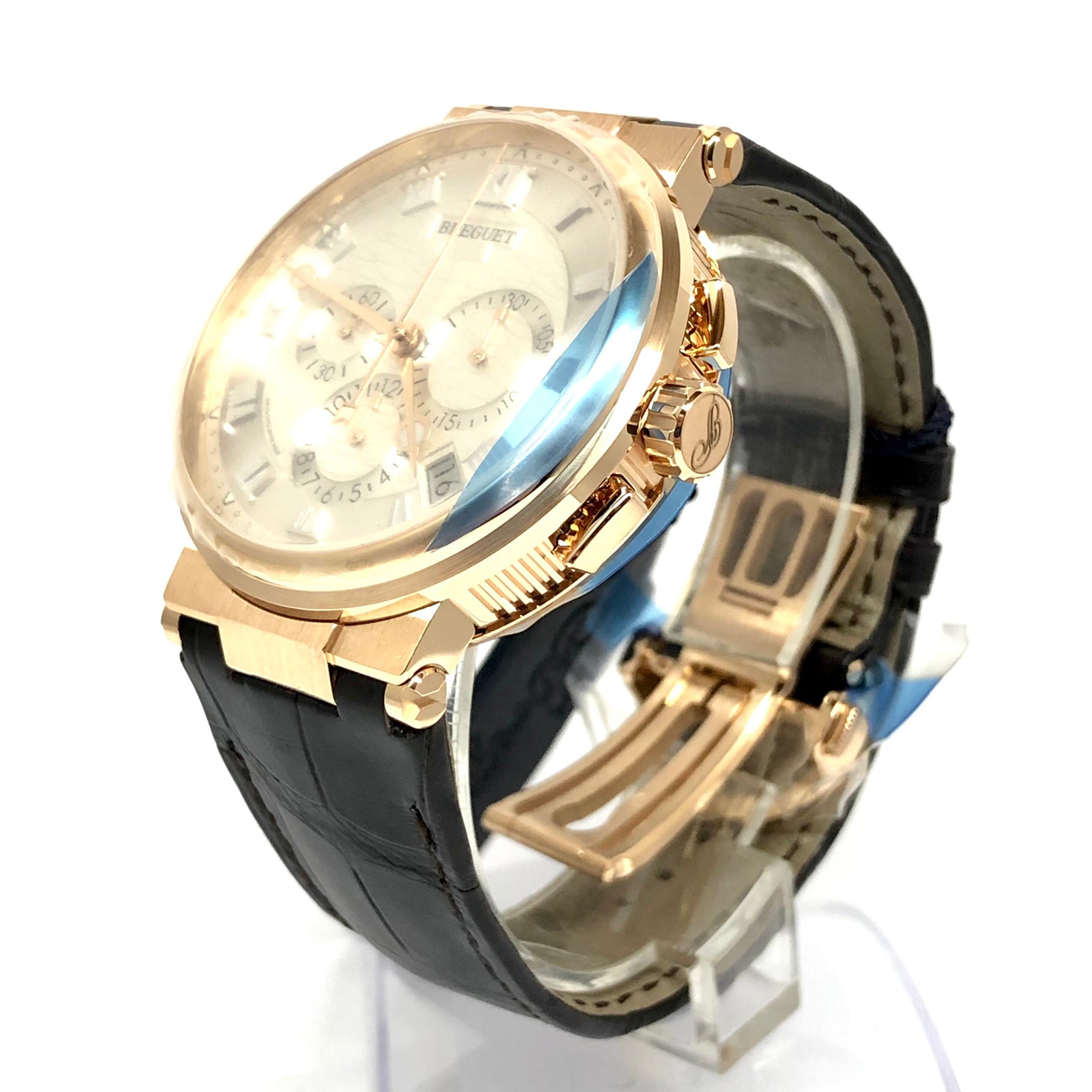 Breguet Marine 5527 Chronograph Men's Watch - 18K Rose Gold Luxury Timepiece for Diving, Sailing & Formal Occasions