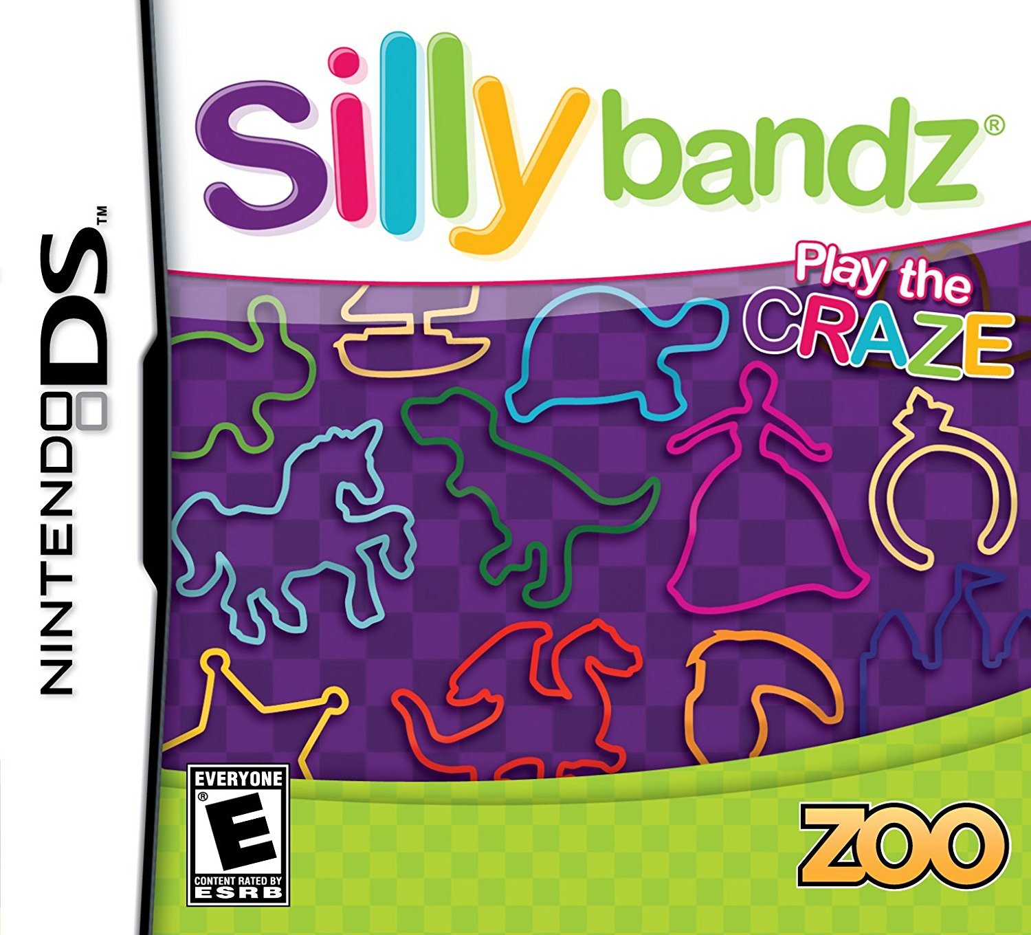 Nintendo DS Silly Bandz by Zoo Games - Fun Stretchy Bracelets for Kids, Gaming Enthusiasts & Collectors