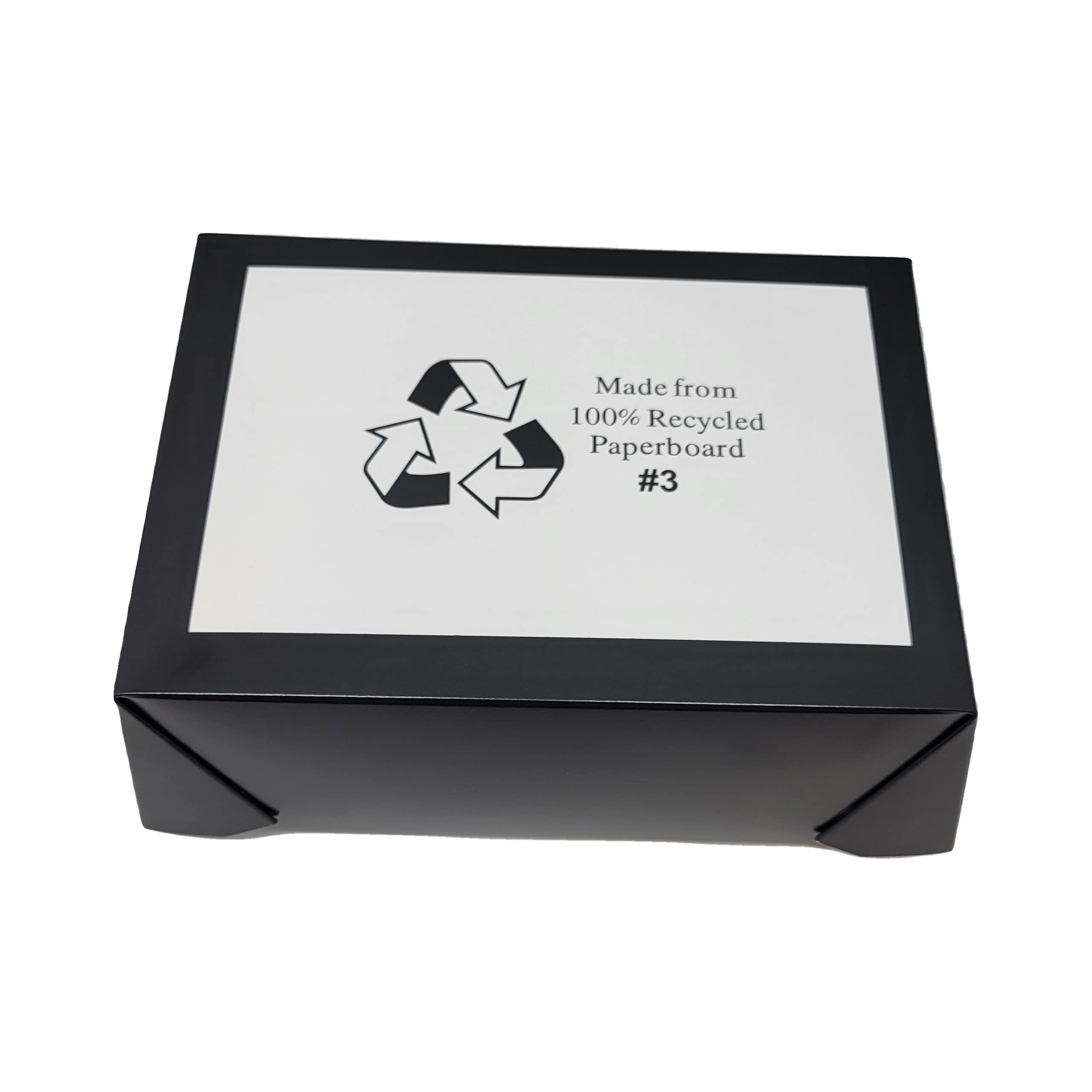 64oz Black Disposable Takeout Containers - 200 Pack of 7.75