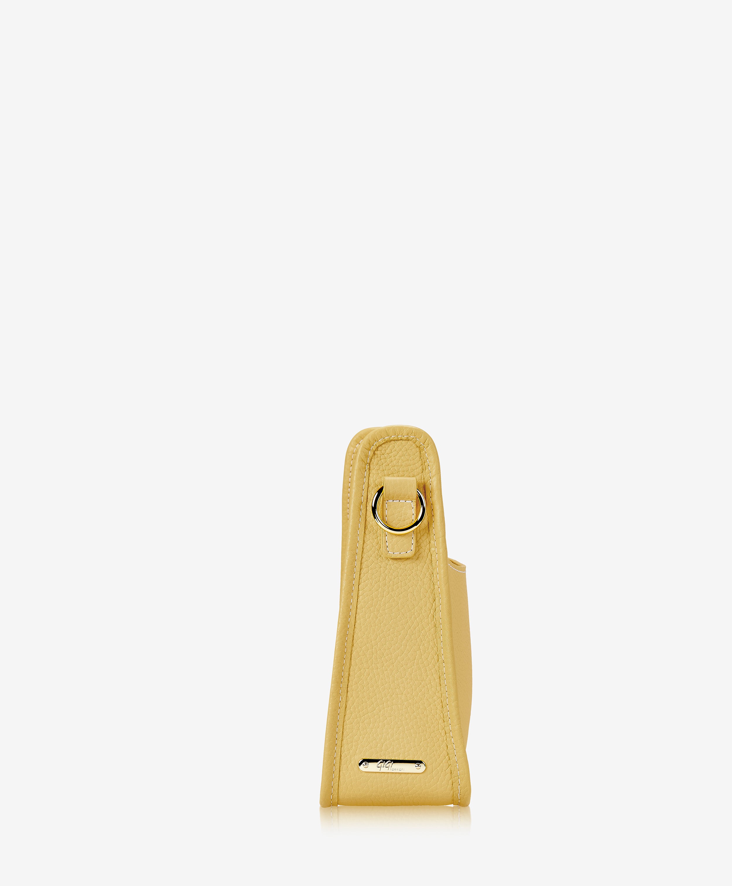 Elle Crossbody Bag in Yellow Pebble Grain Leather - Stylish & Durable for Everyday Use, Work, and Travel