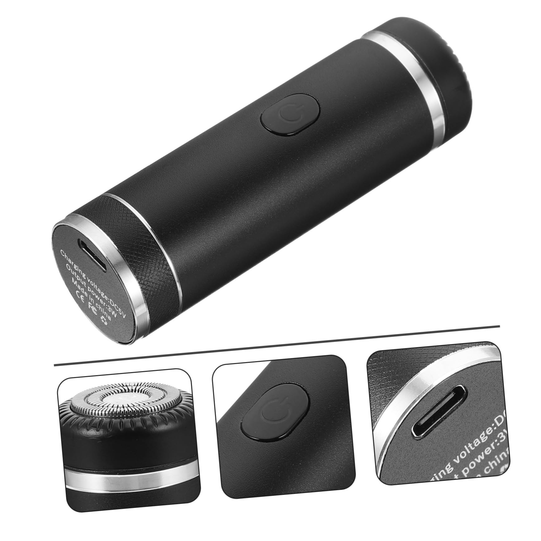 Men's Electric Razor Trimmer - Portable Foil Shaver for Travel & Bikini Grooming