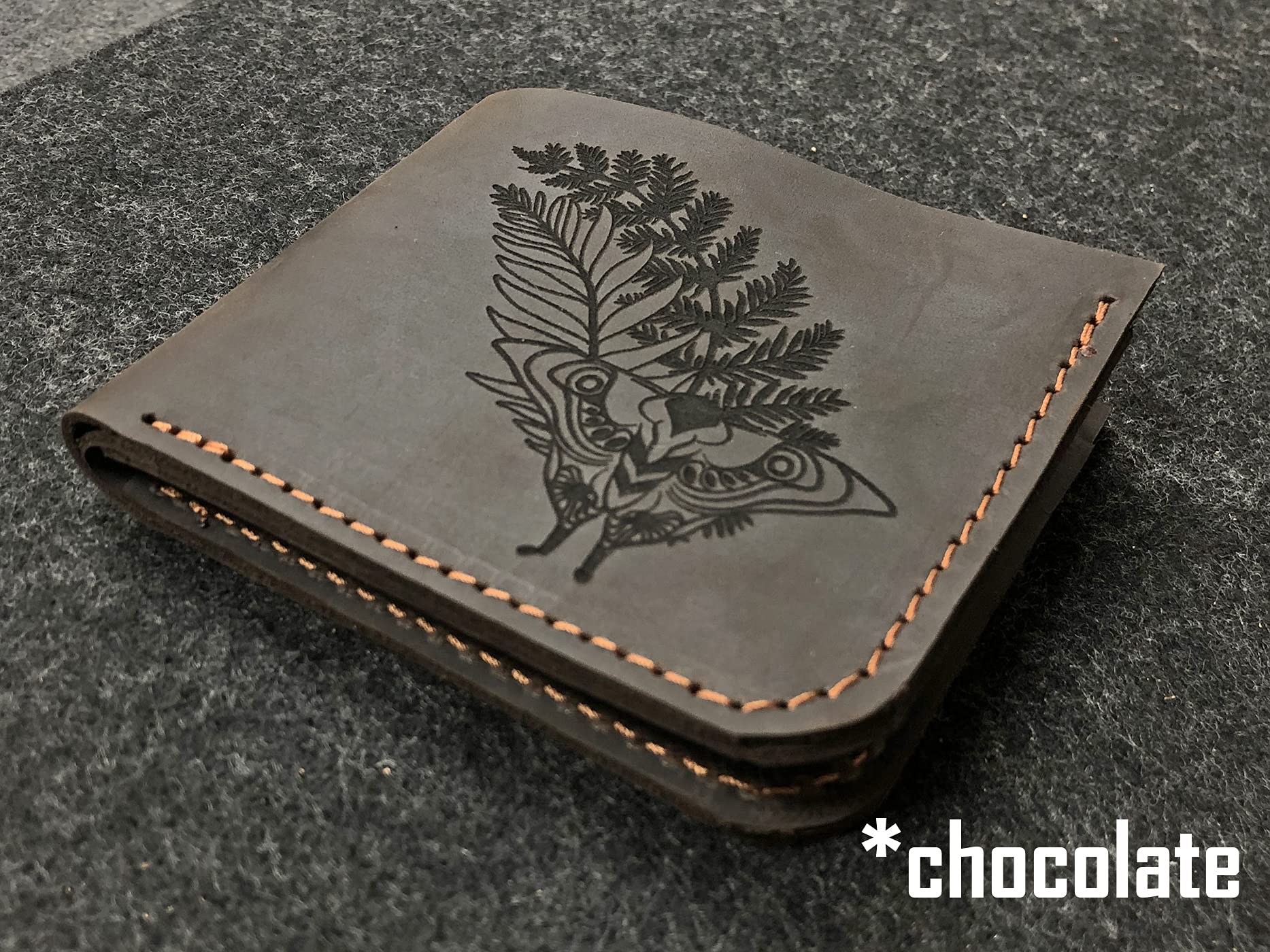 The Last of Us Part II Leather Wallet for Men - Ellie's Tattoo Design Custom Handmade Gift for Gamers, Husband, Boyfriend | Durable Mens Wallet for Everyday Use & Gaming Conventions