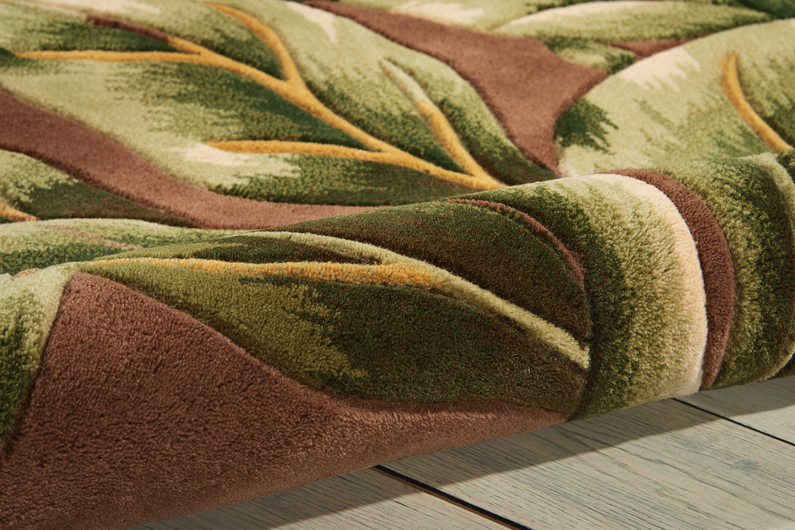 Nourison Tropics Floral Khaki 3'6