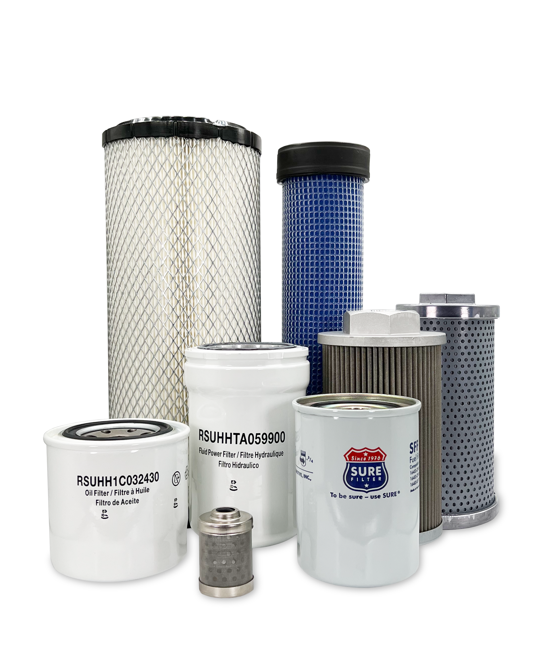 HERO® Maintenance Filter Kit for Kubota SVL75C Skid Steer Loader - Air, Oil & Hydraulic Filters Replacement - Perfect for Construction & Farm Equipment Maintenance