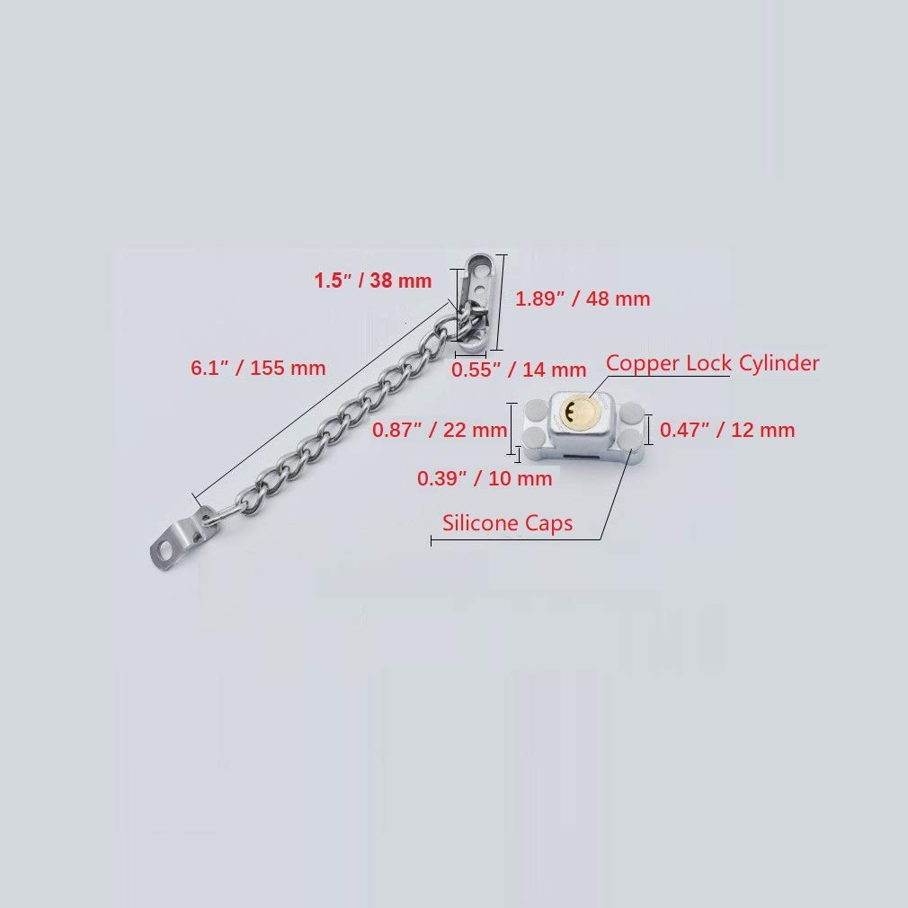 Child Safety Window Lock - Adjustable Security Restrictor for Casement Windows & Doors | Secondary Sash Lock for Ventilation | Anti-Theft & Fall Prevention | Pack of 20 by LOCKA | Perfect for Home, Office & School Safety