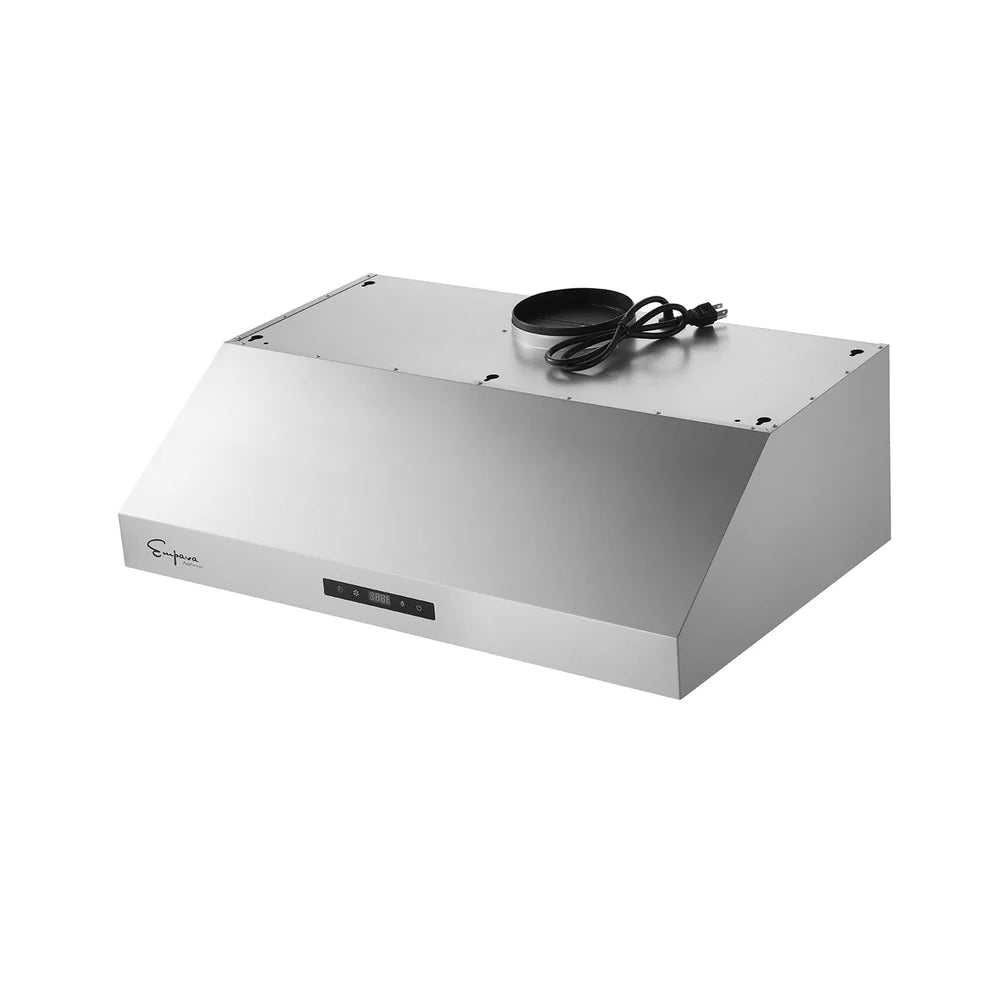 Empava 30-Inch Under Cabinet Range Hood - 400 CFM Ducted Stainless Steel Kitchen Vent with Touch Control & Washable Filters - Perfect for Modern Home Cooking & Smoke Removal