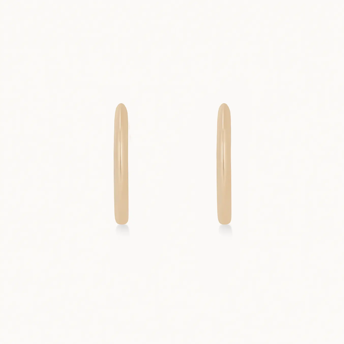 14K Yellow Gold Medium Hoop Earrings - Perfect Everyday Wear for Women | Classic & Timeless Jewelry for Work, Date Night & Special Occasions