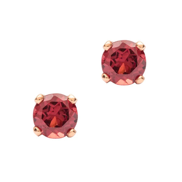 14K Gold Birthstone Stud Earrings 3.5mm - Perfect for Birthdays, Anniversaries & Special Occasions