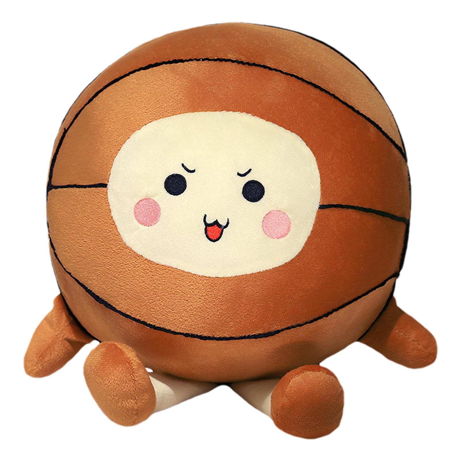 Cute Plush Basketball Pillow Toy - Safe, Durable & Portable for Kids Room Decor