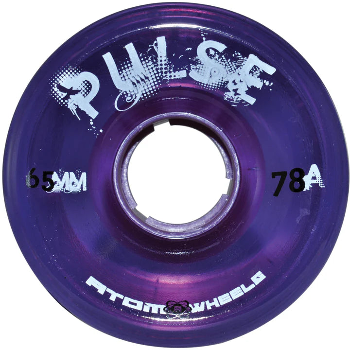 Atom Pulse Wheels 78A - Set of 4 High-Performance Skateboard Wheels for Smooth Riding on Streets and Parks