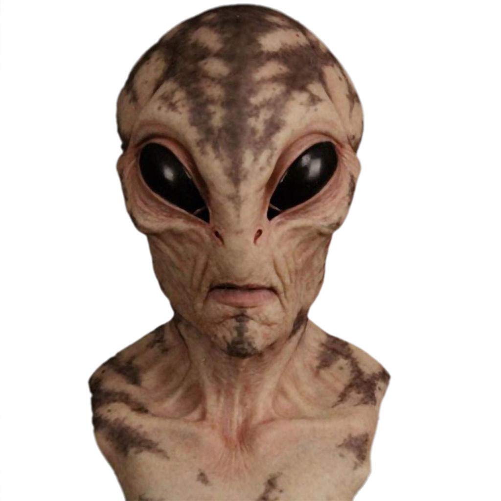Scary Halloween Alien Mask - Horror Costume Accessory for Boys & Adults - Perfect for Halloween Parties, Haunted Houses & Cosplay