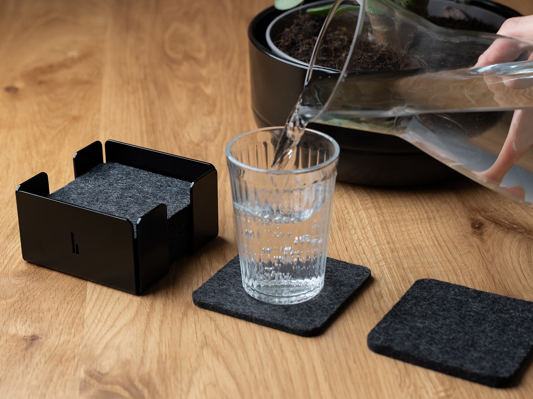 Non-Slip Desk Coaster Holder Set - 6 Pack for Coffee Mugs & Drink Cups - Perfect for Office, Home, and Restaurant Use