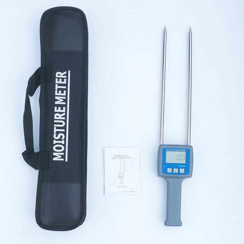 TK100GF Digital Grain Moisture Meter - Professional Moisture Analyzer for Corn, Wheat & Flour | Accurate Food Testing for Baking, Farming & Quality Control