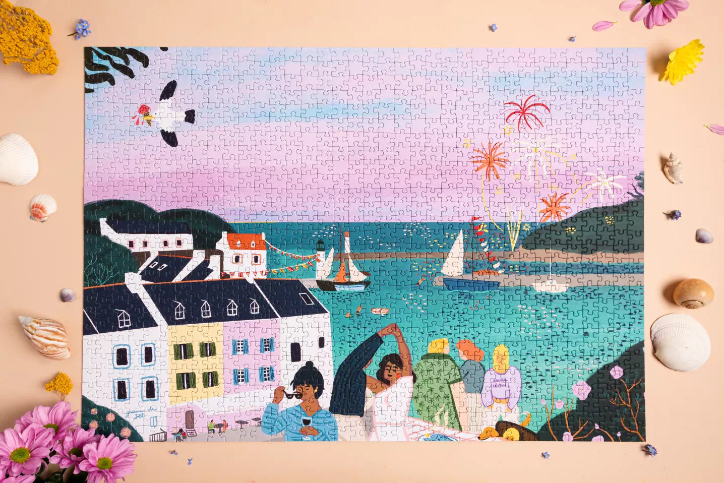 La Pete Du Port De Sauzon 1000 Piece Jigsaw Puzzle - Challenging Art Puzzle for Adults, Perfect for Family Game Nights & Relaxation