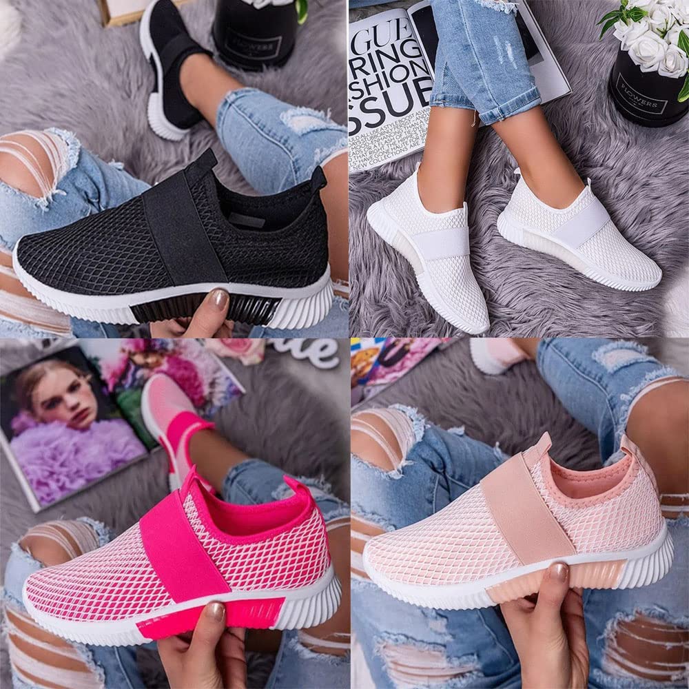 JITUUE Women's Lightweight Athletic Running Shoes - Breathable Mesh Walking Sneakers with Platform Sole for Gym, Workout & Casual Wear | Perfect for Jogging, Fitness Training & Everyday Comfort