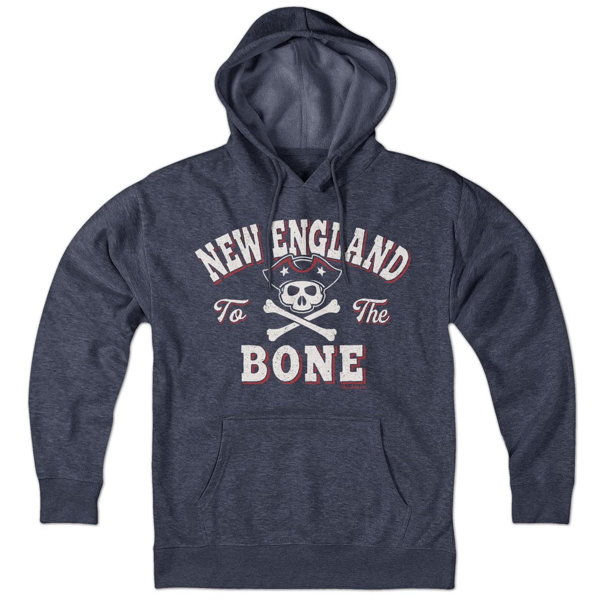 Chowdaheadz New England To The Bone Hoodie - Unisex Soft Cotton Blend Pullover Sweatshirt | Cozy Casual Wear for Men & Women | Perfect for Fall, Winter & New England Pride