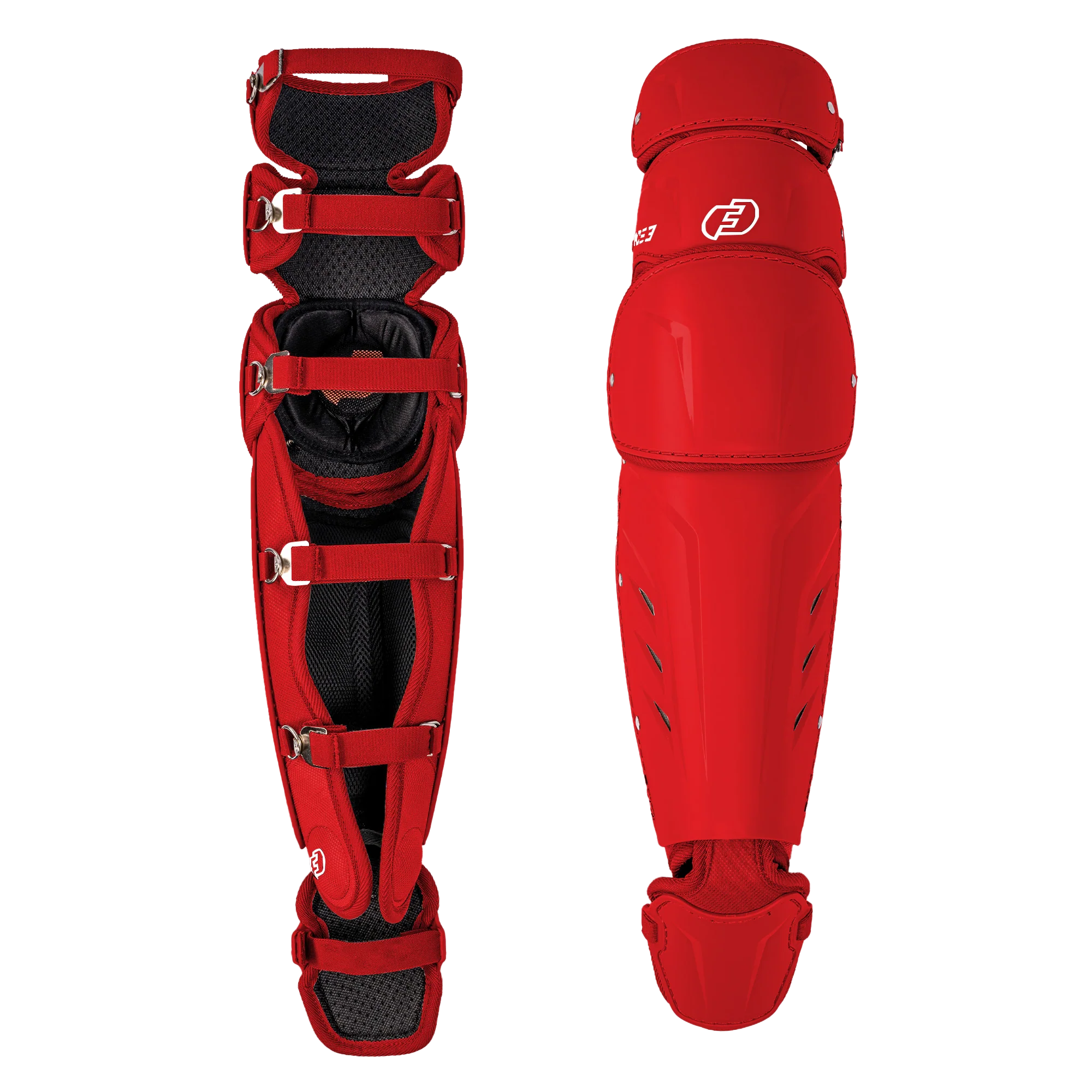 FORCE3 XS3® Pro Leg Guards - Intermediate Baseball & Softball Catcher's Gear for Youth & Adult Players - Perfect for Training, Games & Practice Sessions