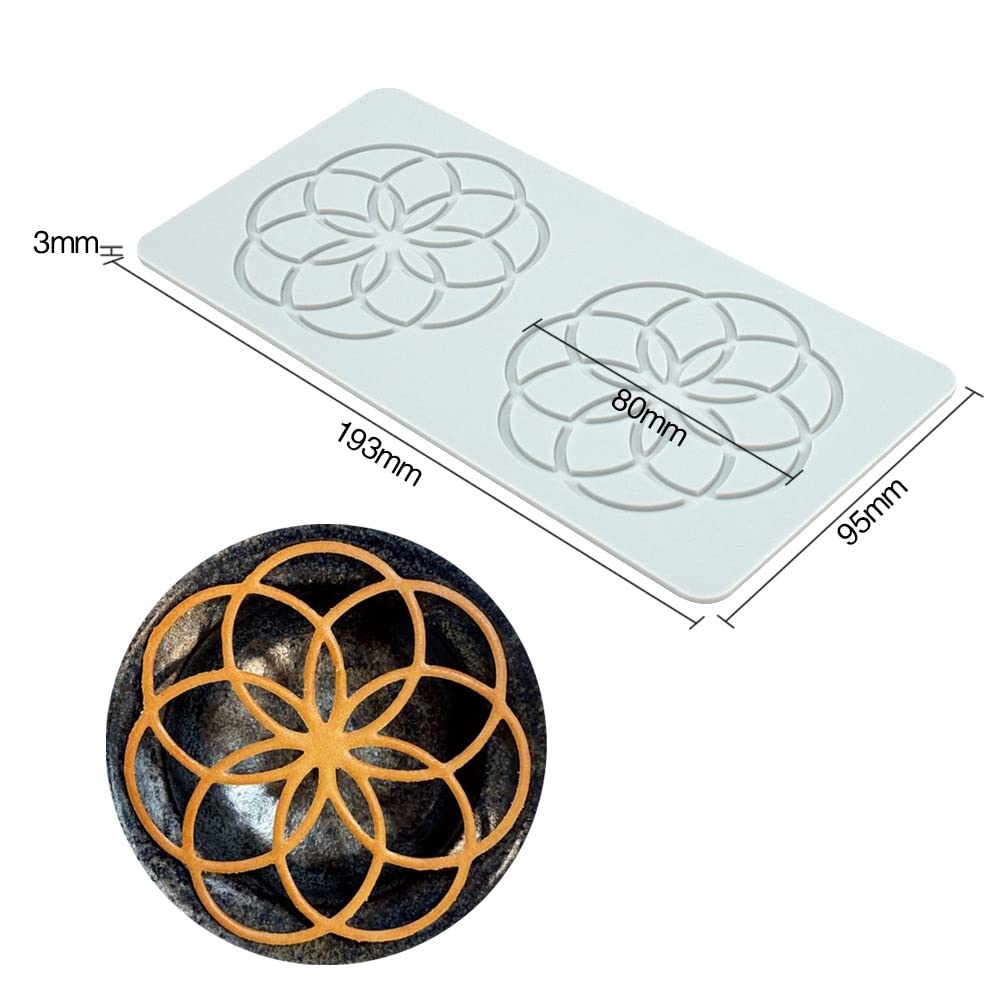 3D Hollow Leaf Fondant Lace Mold - Multi Leaves Flower Silicone Baking Molds for Cake Decorating, Chocolate, Sugar Candy & Cupcake - 7.72x3.8x0.12 Inch - Perfect for Wedding Cakes, Birthday Parties & DIY Dessert Decorations