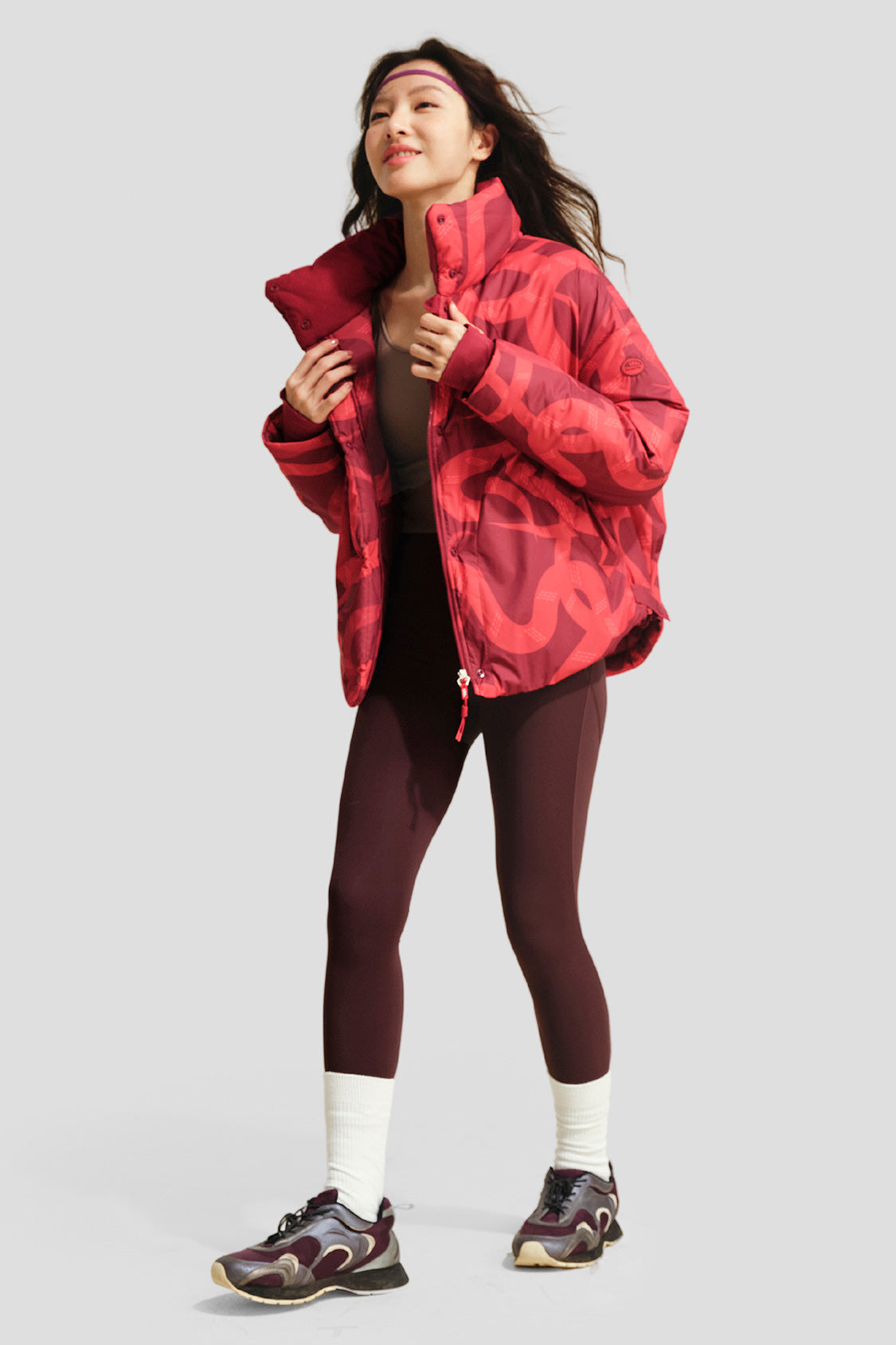 HeatGuard Women's High Warmth Stand Collar Winter Jacket - Cozy Outerwear for Cold Weather, Snow Activities & Daily Commute
