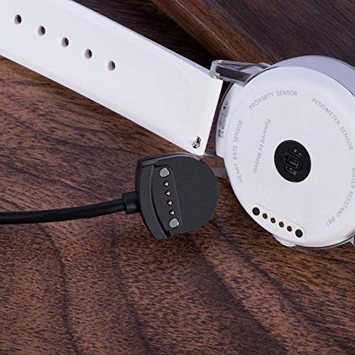 Fast Charging Dock Station for Ticwatch E/S Smartwatch - 1m USB Cable Included | Smartwatch Charger Stand with Quick Charge Technology | Perfect for Home, Office & Travel Use