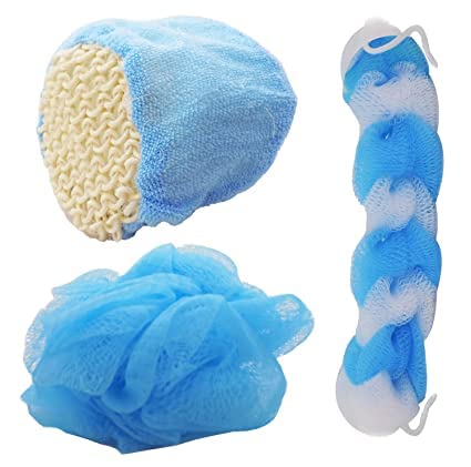 Baal Ice Cream Shaped Bath Sponge - Multi-Purpose Body & Face Scrubber for Kids & Adults - Soft Exfoliating Shower Sponge (Pack of 1) - Perfect for Gentle Cleansing, Baby Bath Time & Spa Days