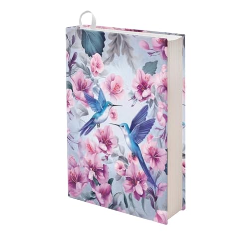 Purple Floral Hummingbird Print