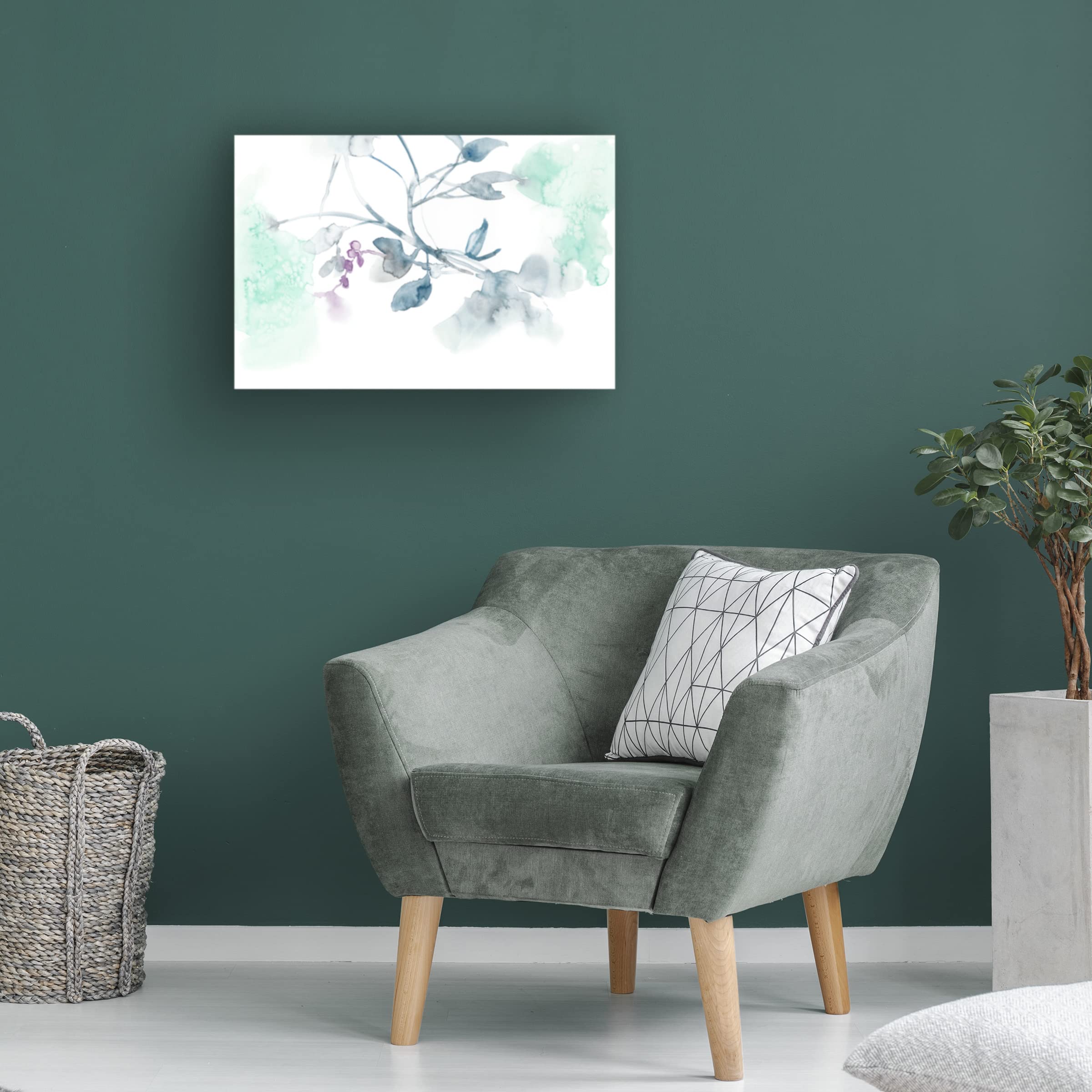 Jennifer Goldberger 'Ethereal Purple II' Canvas Wall Art Print - Modern Abstract Painting for Living Room, Bedroom & Office Decor