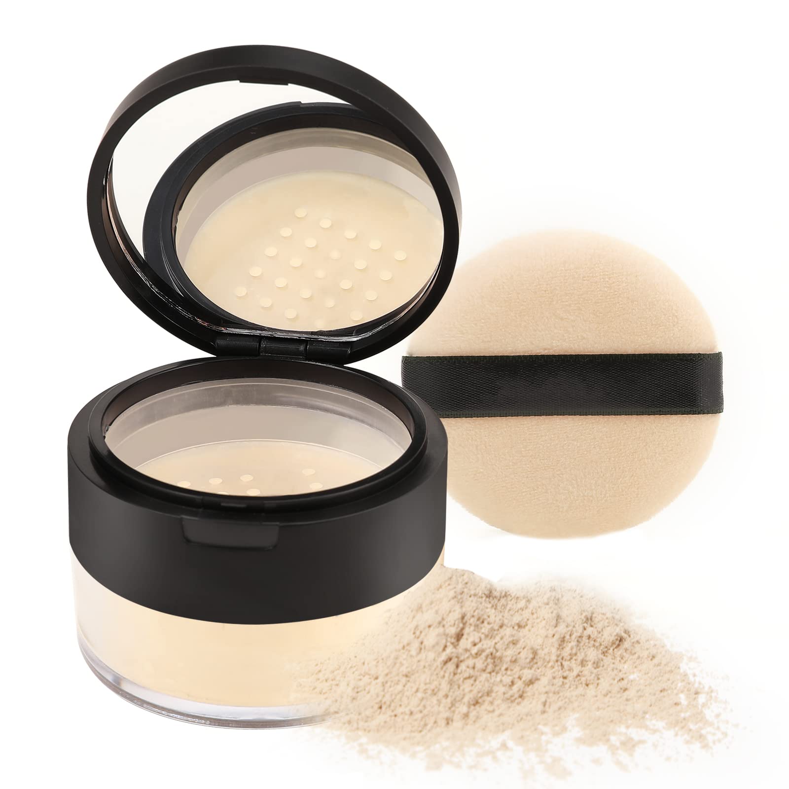 Boobeen Oil Control Translucent Loose Powder - Lightweight Long Lasting Setting Powder for Face, Matte Finish Makeup Foundation | Perfect for Daily Wear, Photo Shoots & Hot Weather Oil Control
