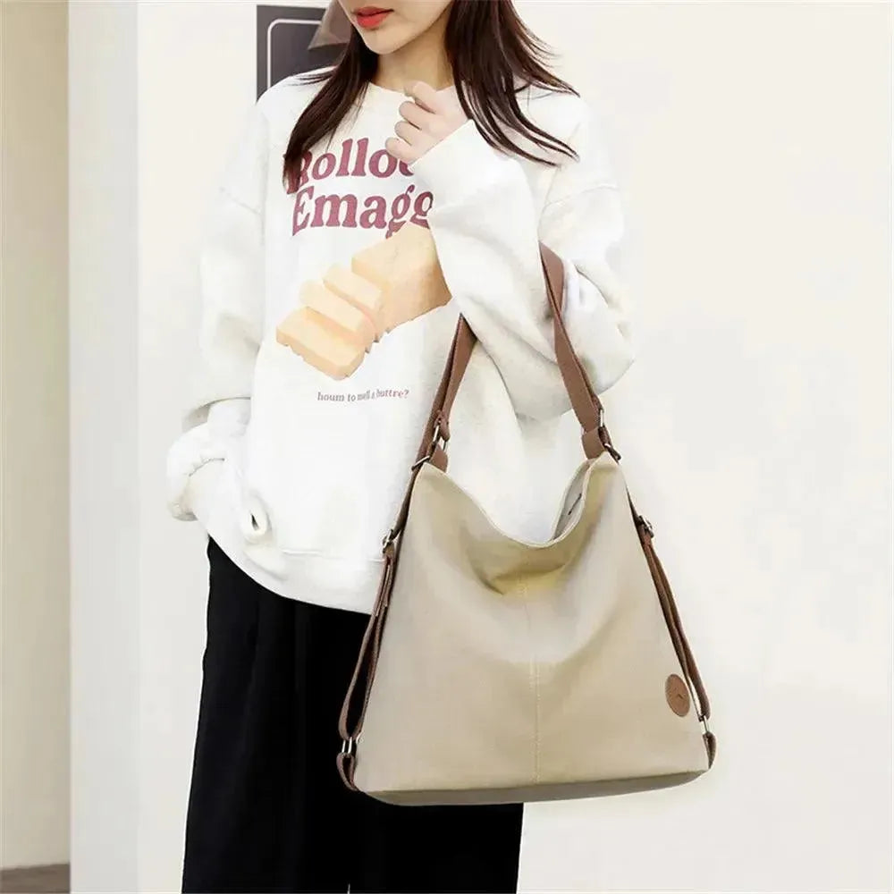 Stylish Women's Designer Canvas Backpack - Durable & Lightweight for Travel, Work & School | Fashionable & Functional Everyday Use