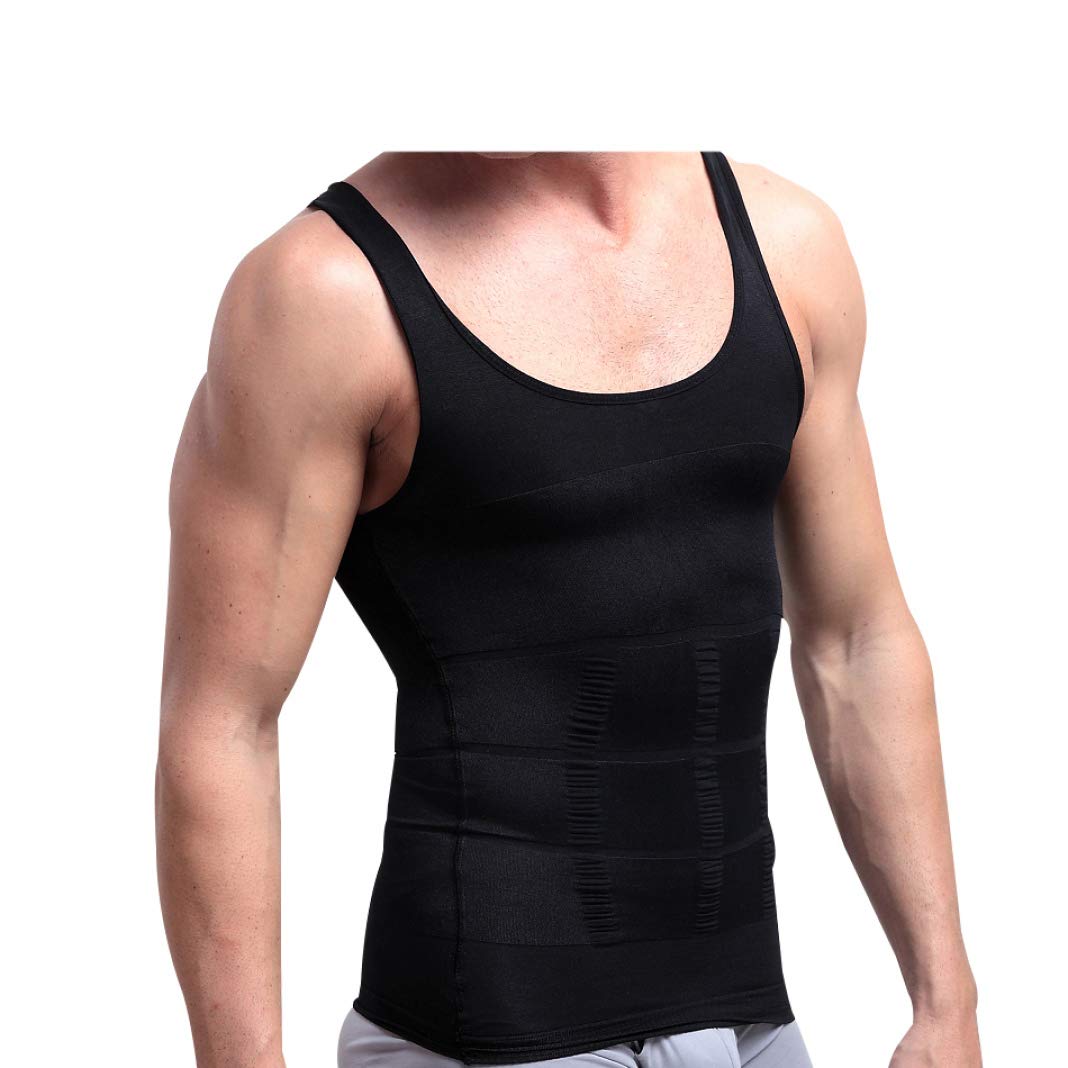 Men's Slimming Body Shaper Shirt - Compression Underwear Vest for Belly Fat Control & Bodybuilding - Perfect for Workouts, Gym & Everyday Wear