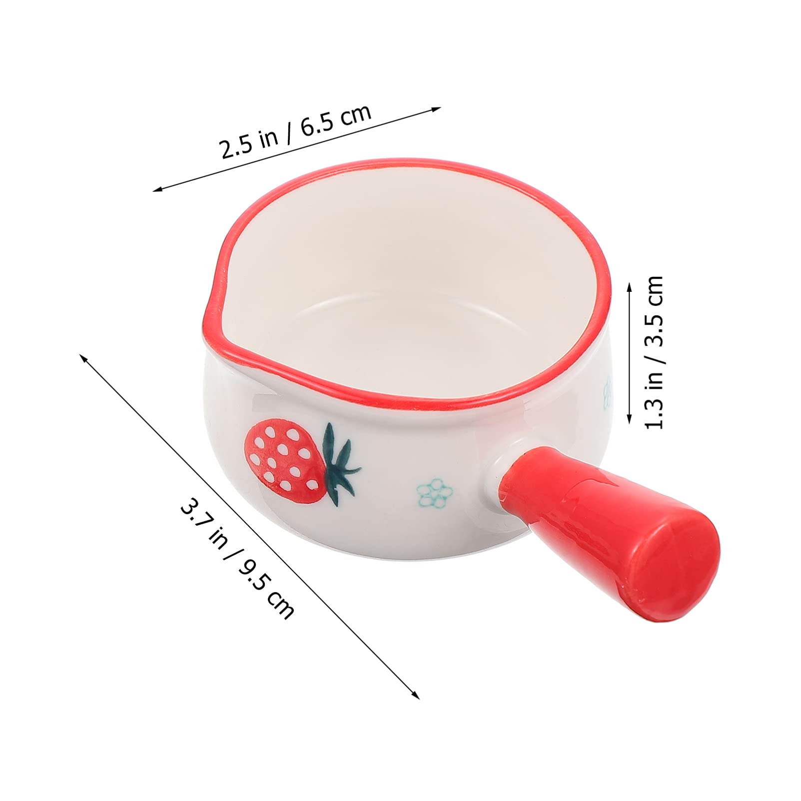 2-Pack Ceramic Food Heating Pot - Mini Coffee & Milk Warmer, Saucepan for Kitchen, Stovetop & Camping Use - Perfect for Coffee, Tea, Hot Chocolate & Baby Bottle Warming