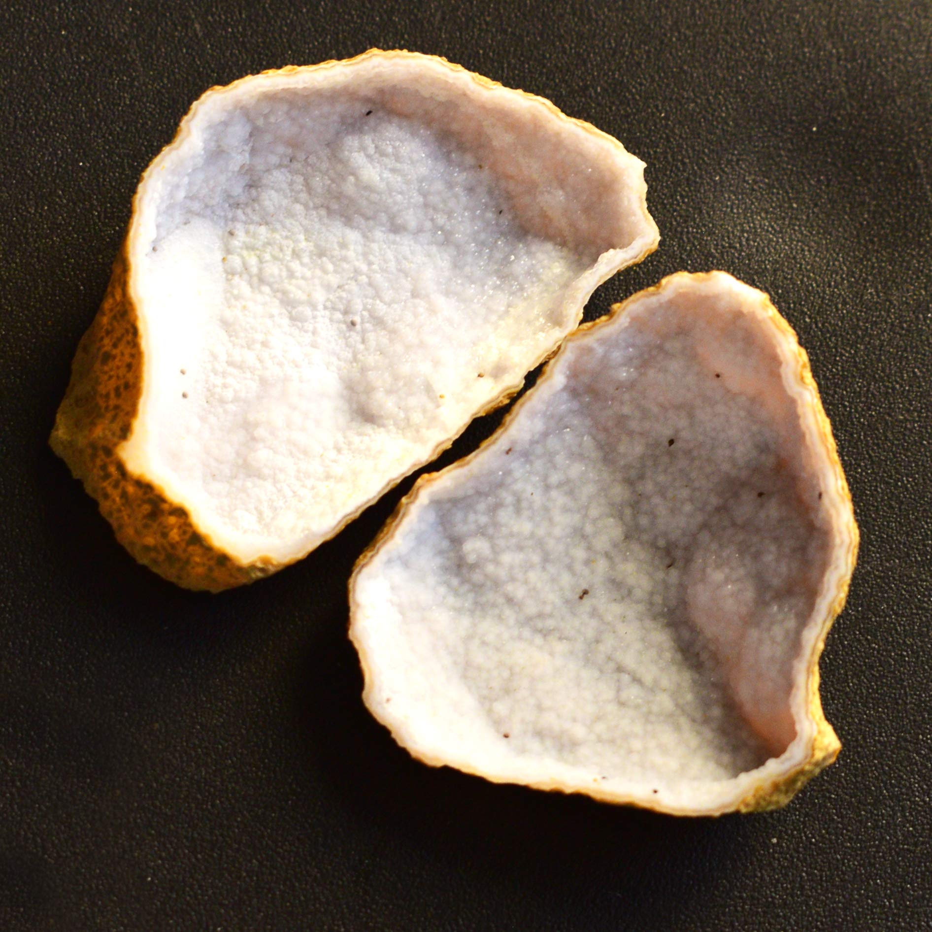 Natural Geode Druzy 2 Piece Lot Gemstone – 23 CTW, Drusy, Druzzy, Tiny Geode, Baby Tobasco, Baby Geode, Geode with Agate Druzy – Perfect for Jewelry Making, Home Decor & Crystal Healing