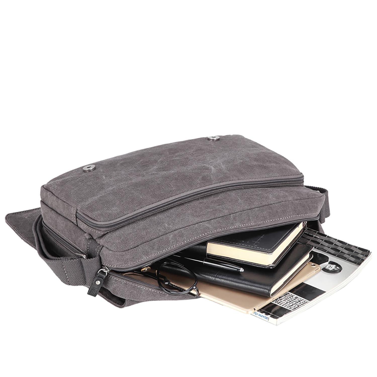 L1585 Troop London Classic Messenger Bag (Large) - Stylish & Durable Crossbody Bag for Men & Women - Perfect for Work, Travel & Everyday Use