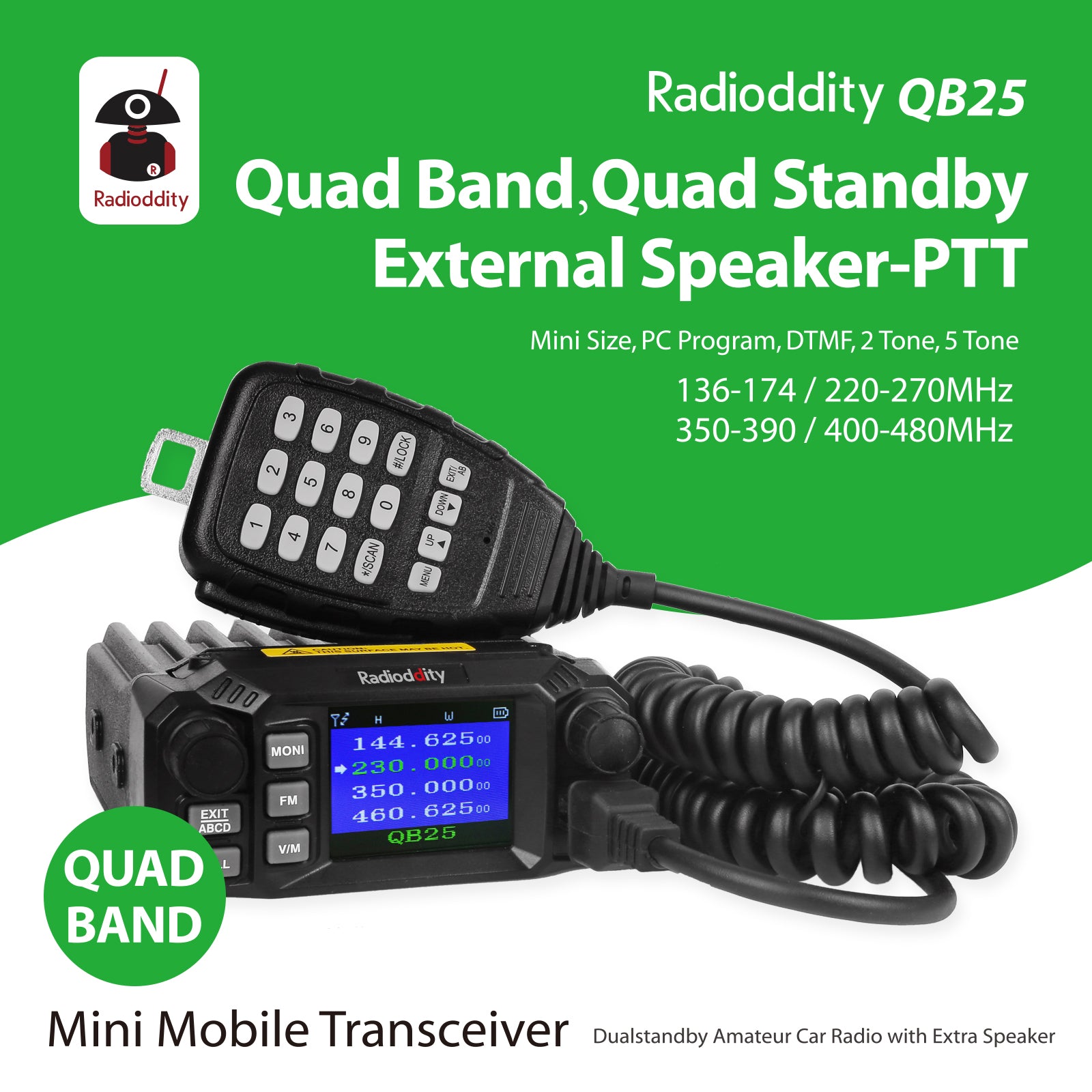 QB25 Quad Band Quad Standby Unlocked GSM Cell Phone - Open Box | Perfect for Travel, Business & Backup Use