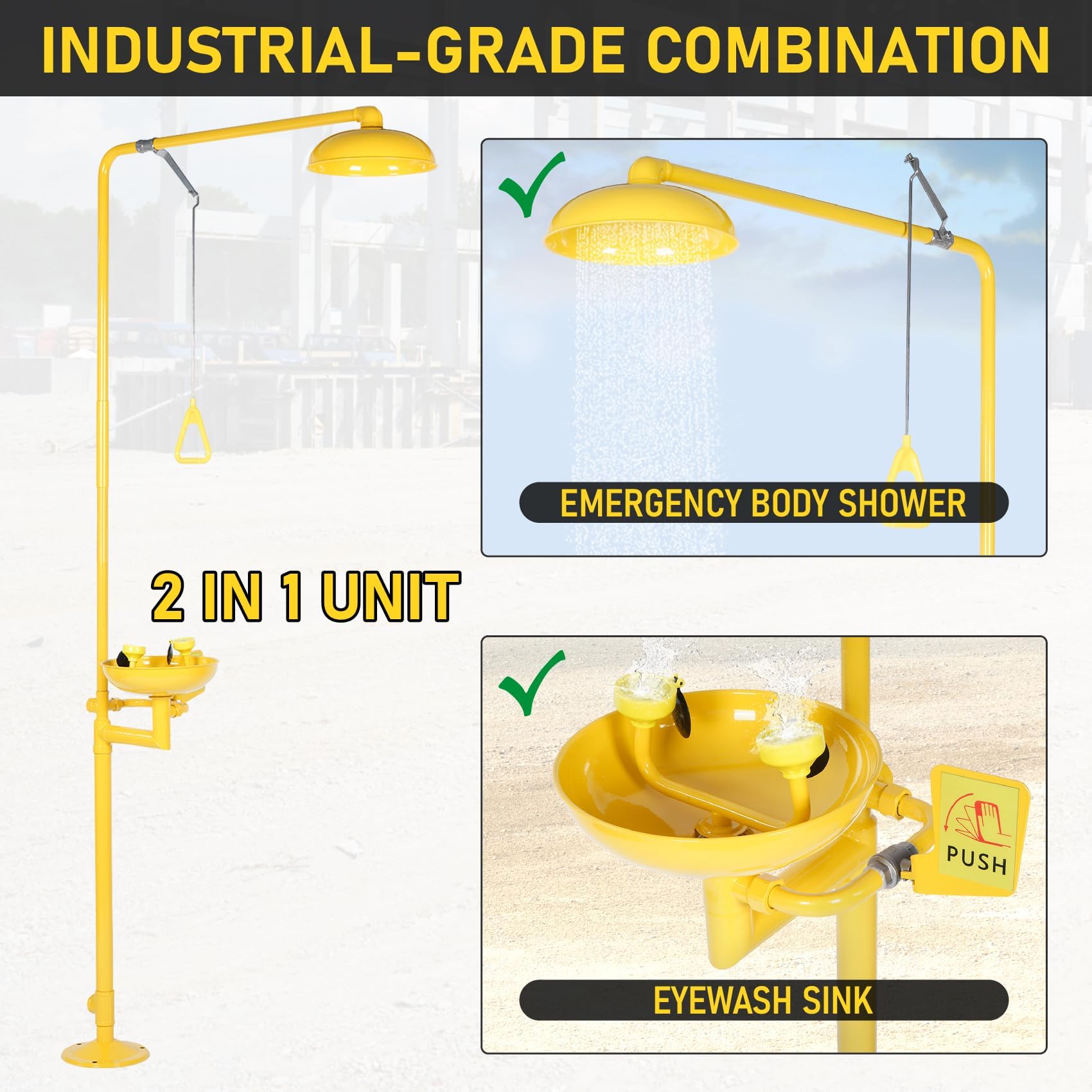 Emergency Eye Wash and Shower Station - 92.12