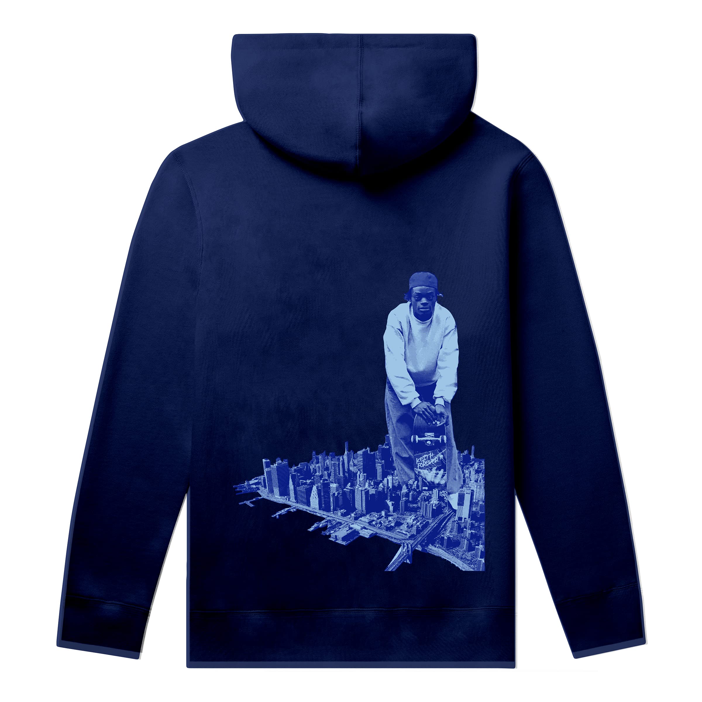 HUF Skateboard Hoodie - Harold Hunter Foundation Navy Blue Pullover for Men & Women | Streetwear, Casual Wear, Skateboarding Outfit