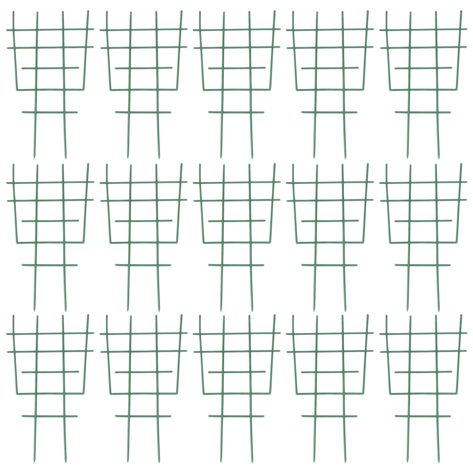 20pcs Plastic Plant Support Frame - Climbing Trellis for Indoor & Outdoor Flower Pots, Garden Planters, Vine Support Rack - Perfect for Tomatoes, Cucumbers, Roses and Climbing Plants in Home Gardens or Balconies