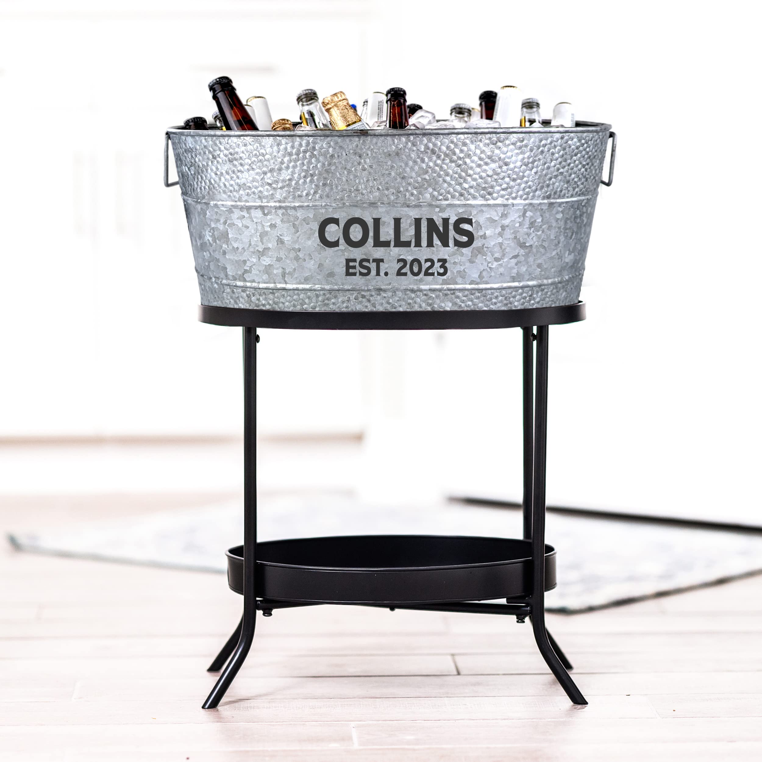 BREKX 25-Quart Personalized Beverage Tub with 13