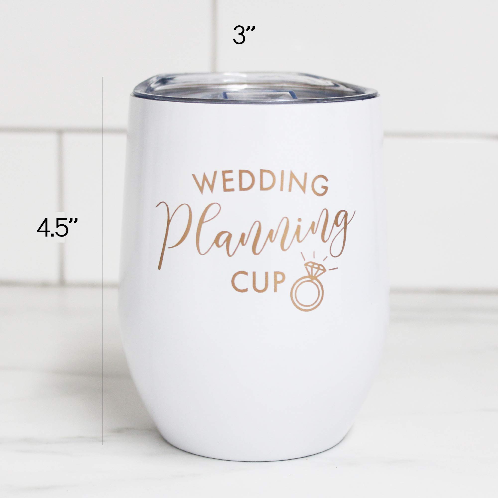 Bride Cup - Personalized Wedding Planning Glass Tumbler, Elegant Mrs Wine Cup for Brides, Unique Bridal Shower & Bachelorette Party Gift - Perfect for Wedding Planning, Rehearsal Dinners & Newlywed Celebrations