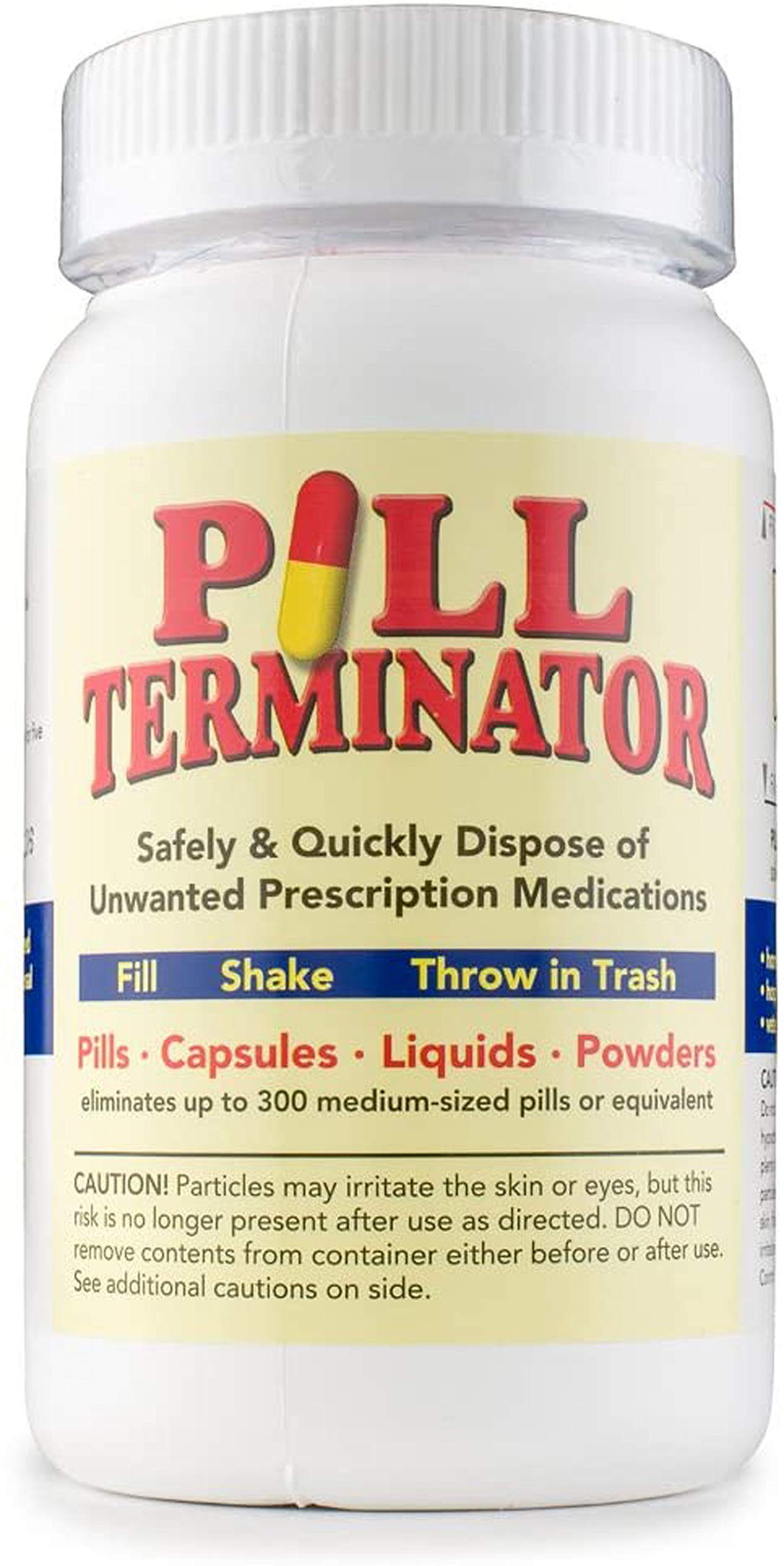Best Safe Rx Pharmaceutical Medication Disposal Container - Dispose Old Prescription Drugs, Pills & Liquids Safely (1 Pack) | Secure Home & Travel Medicine Disposal Solution