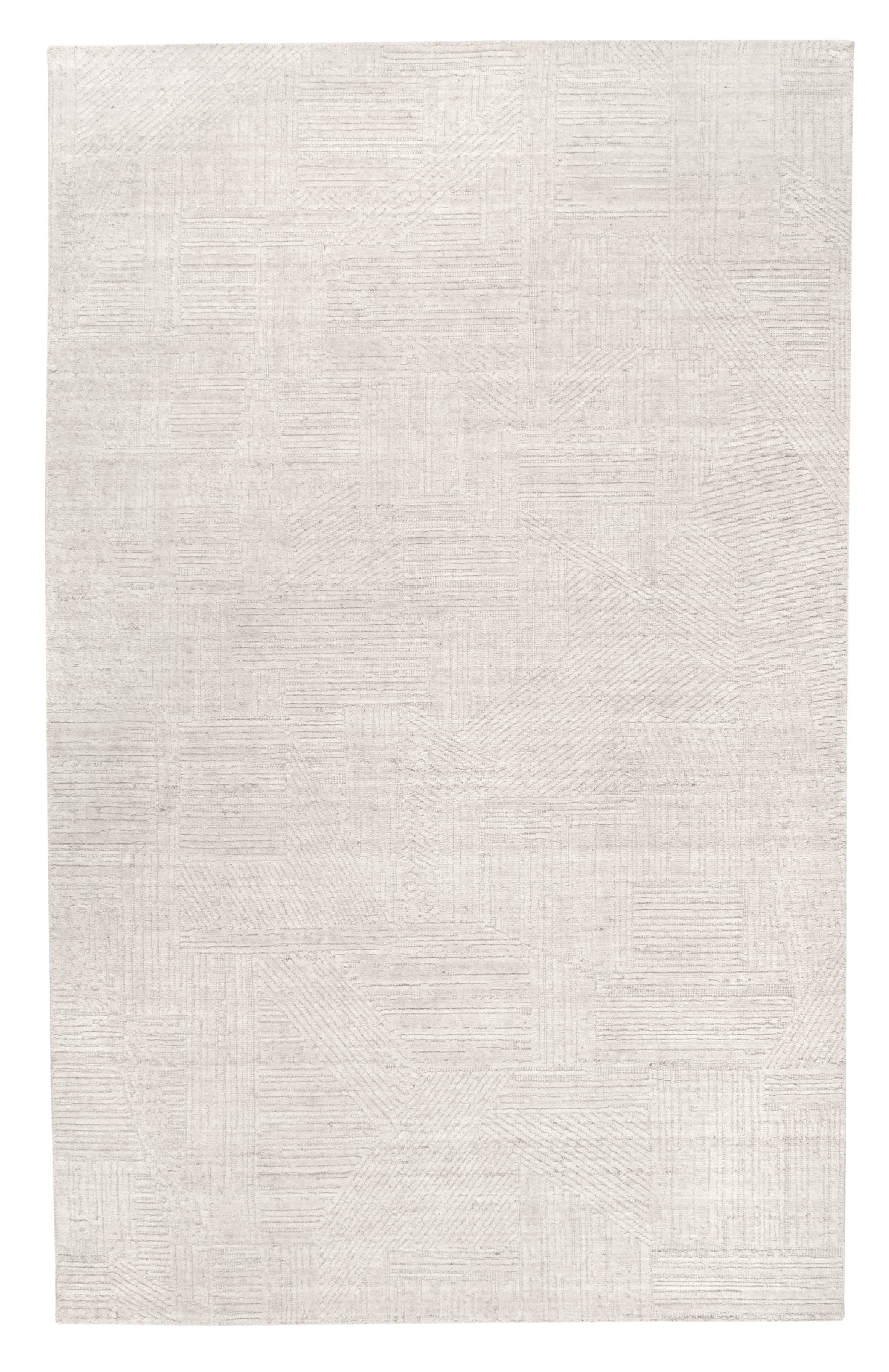 Handwoven Wool Area Rug - Soft & Durable Beige Bohemian Style Carpet for Living Room, Bedroom, or Office Decor | Eco-Friendly Natural Fiber Floor Covering