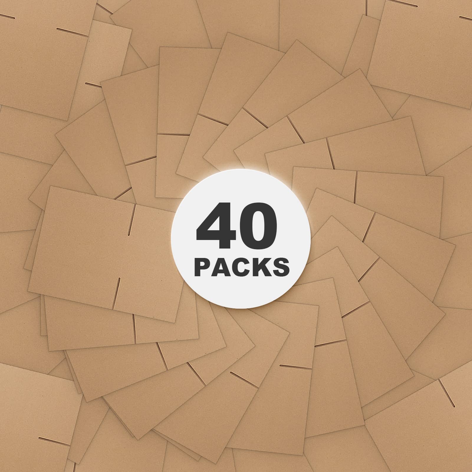 CRUGLA 40 Packs 8x8x4 Corrugated Cardboard Shipping Boxes - Durable Mailers for Small Business Packaging & Ecommerce Shipping | Perfect for Amazon FBA, USPS, UPS & Home Storage