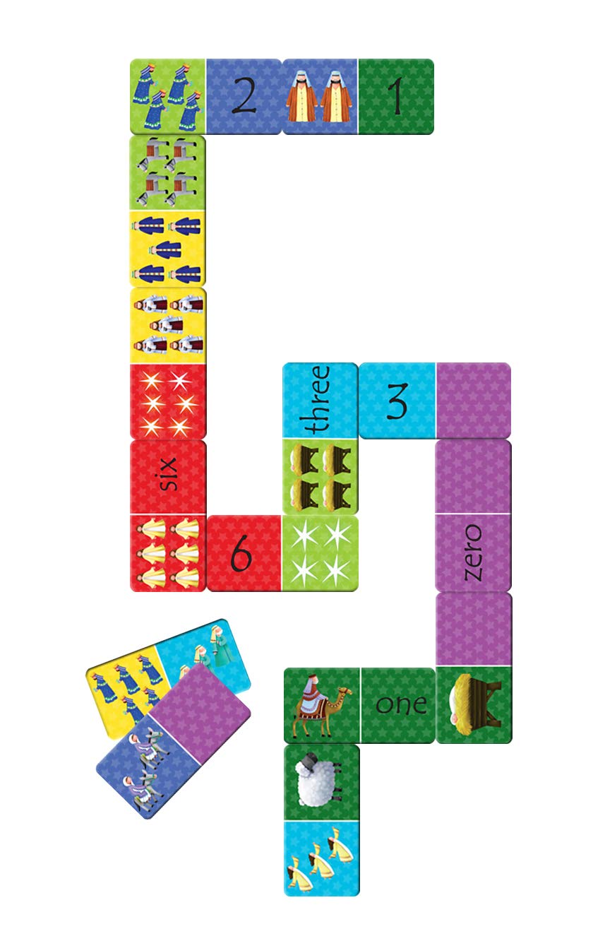 Christmas Dominoes Candle Books - Fun Holiday Game for Family Gatherings & Cozy Winter Nights