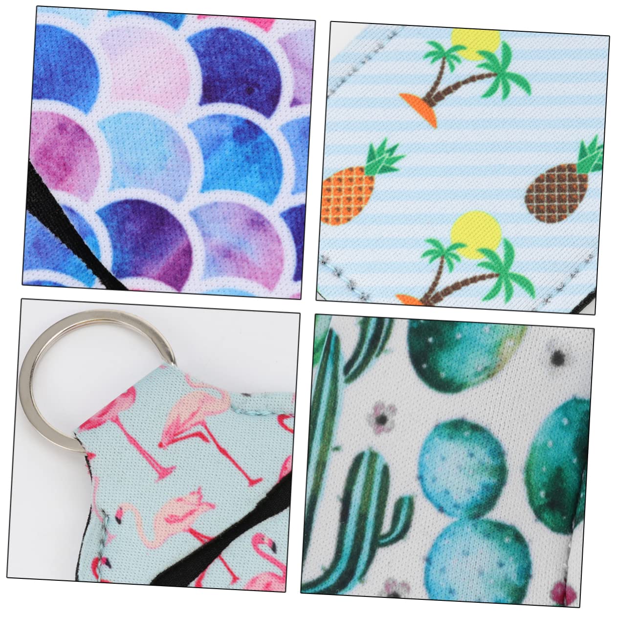 Alipis Cute Hand Sanitizer Dispenser Bottle Cover - Travel Size Perfume Bottle Protector Set with Keychain - Perfect for Travel, Gym, Office & Daily Use