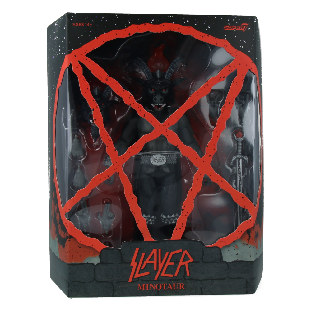 Minotaur Black Magic Slayer Action Figure - ULTIMATES! Wave 2 Collectible Toy for Display & Gaming Scenes