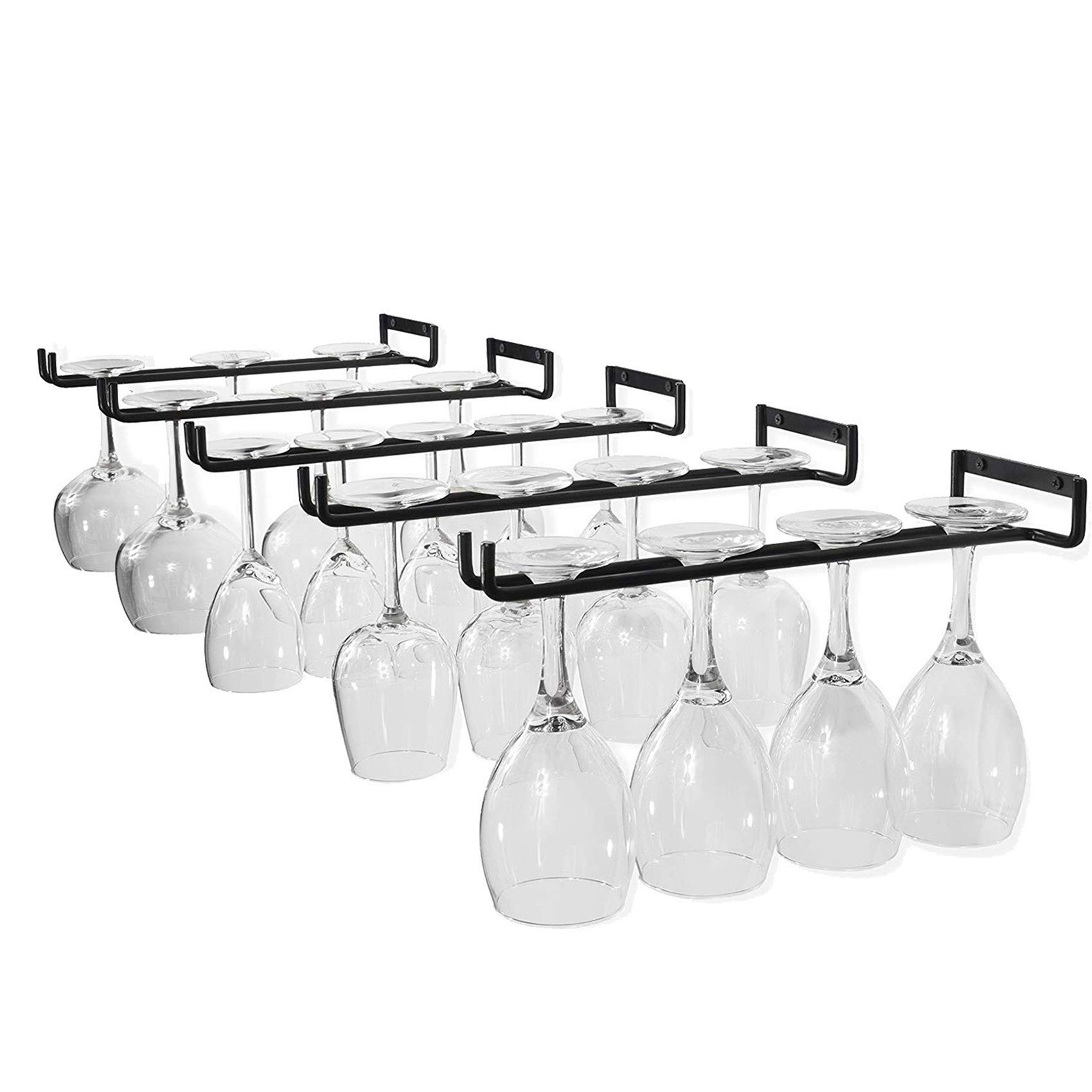 Wine Glass Storage Rack for Kitchen & Bar Display - Space Saving Organizer