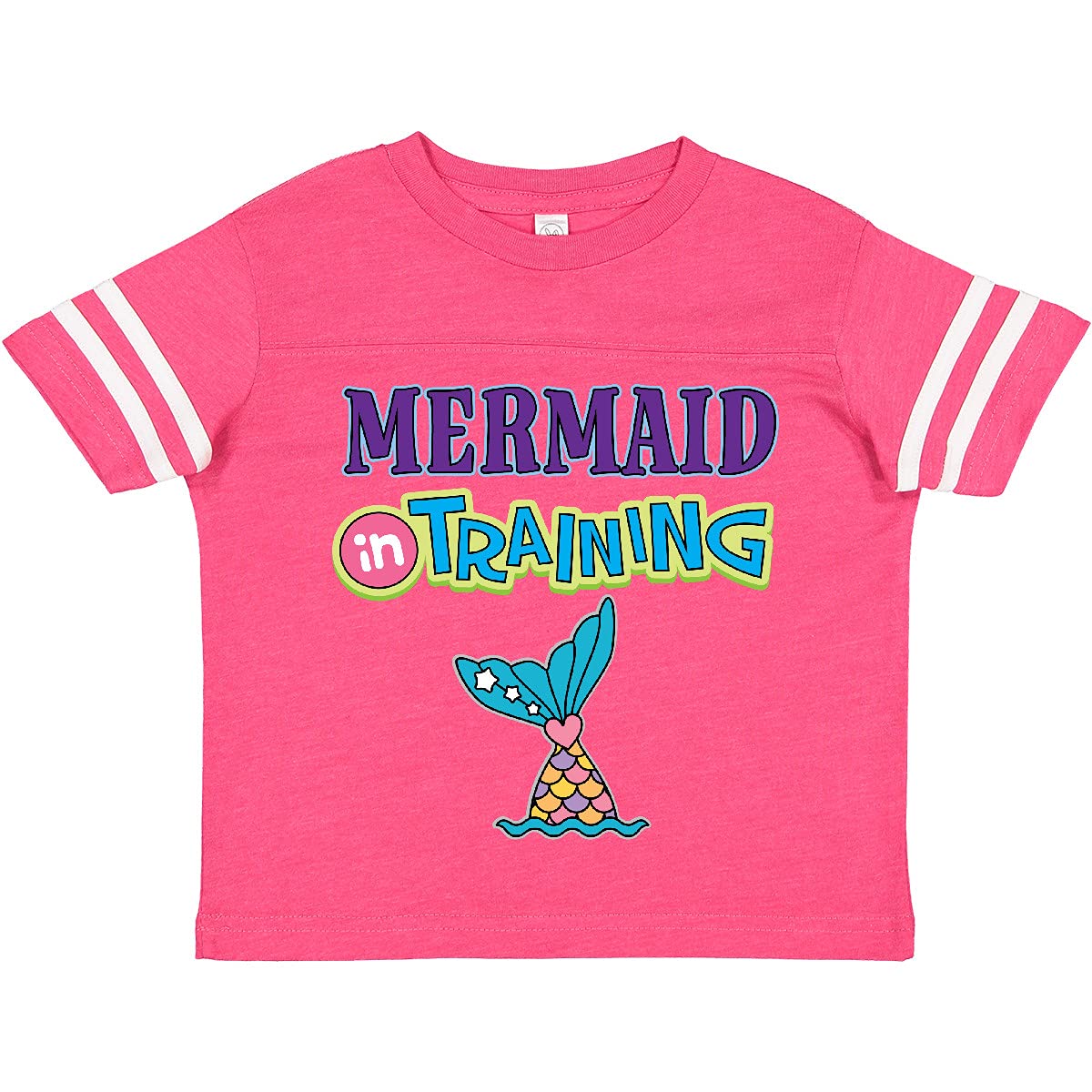 Inktastic Mermaid in Training Girls Toddler T-Shirt - Cute Mermaid Design Toddler Tee for Girls - Perfect for Beach Days, Pool Parties & Summer Outfits