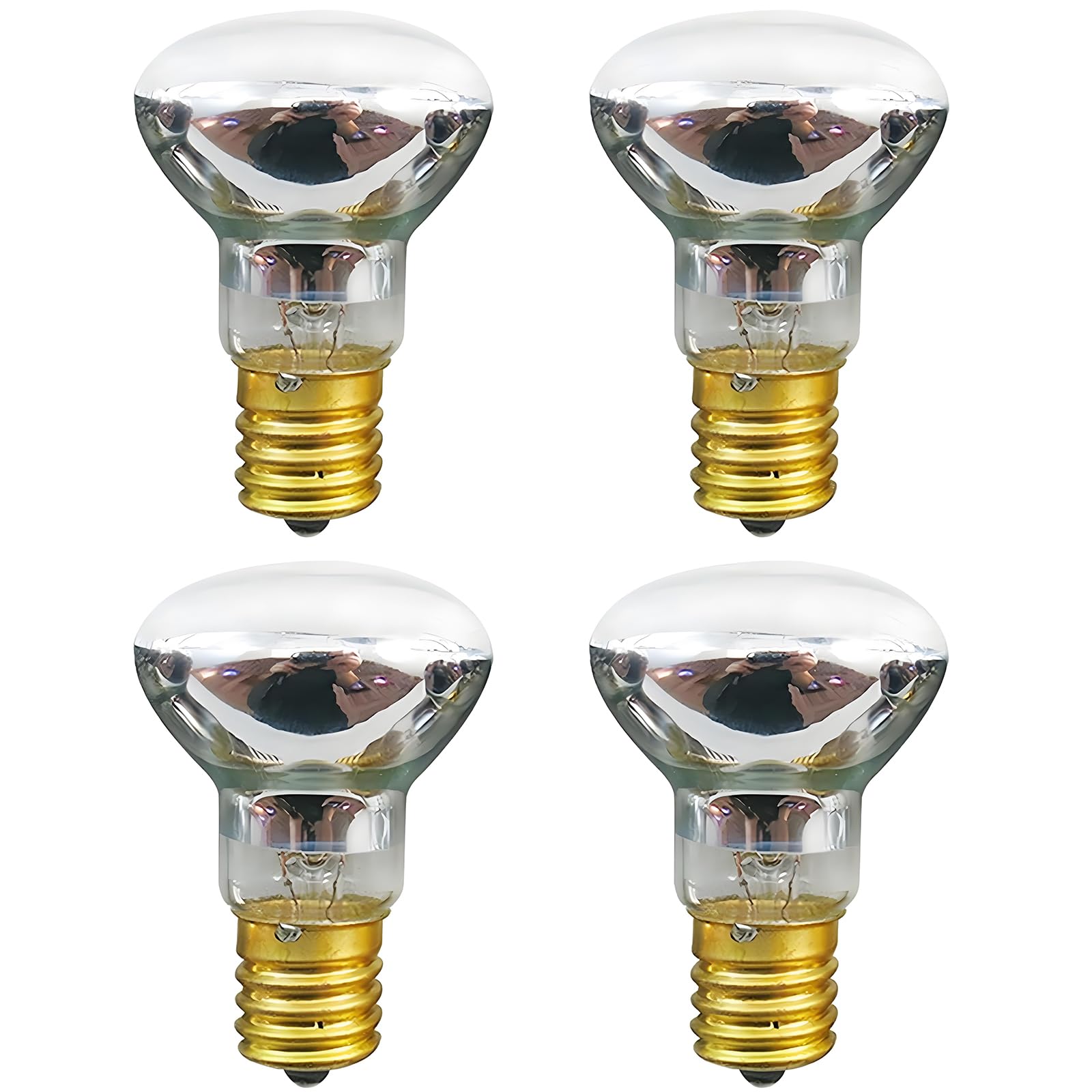 4 Pack 30W E17 R39 Lava Lamp Replacement Bulbs - Dimmable 120V Warm White (2700K) with High-Output Heat for Lava Lamps & Glitter Lamps | Perfect for Home Decor, Mood Lighting, and Relaxation Spaces