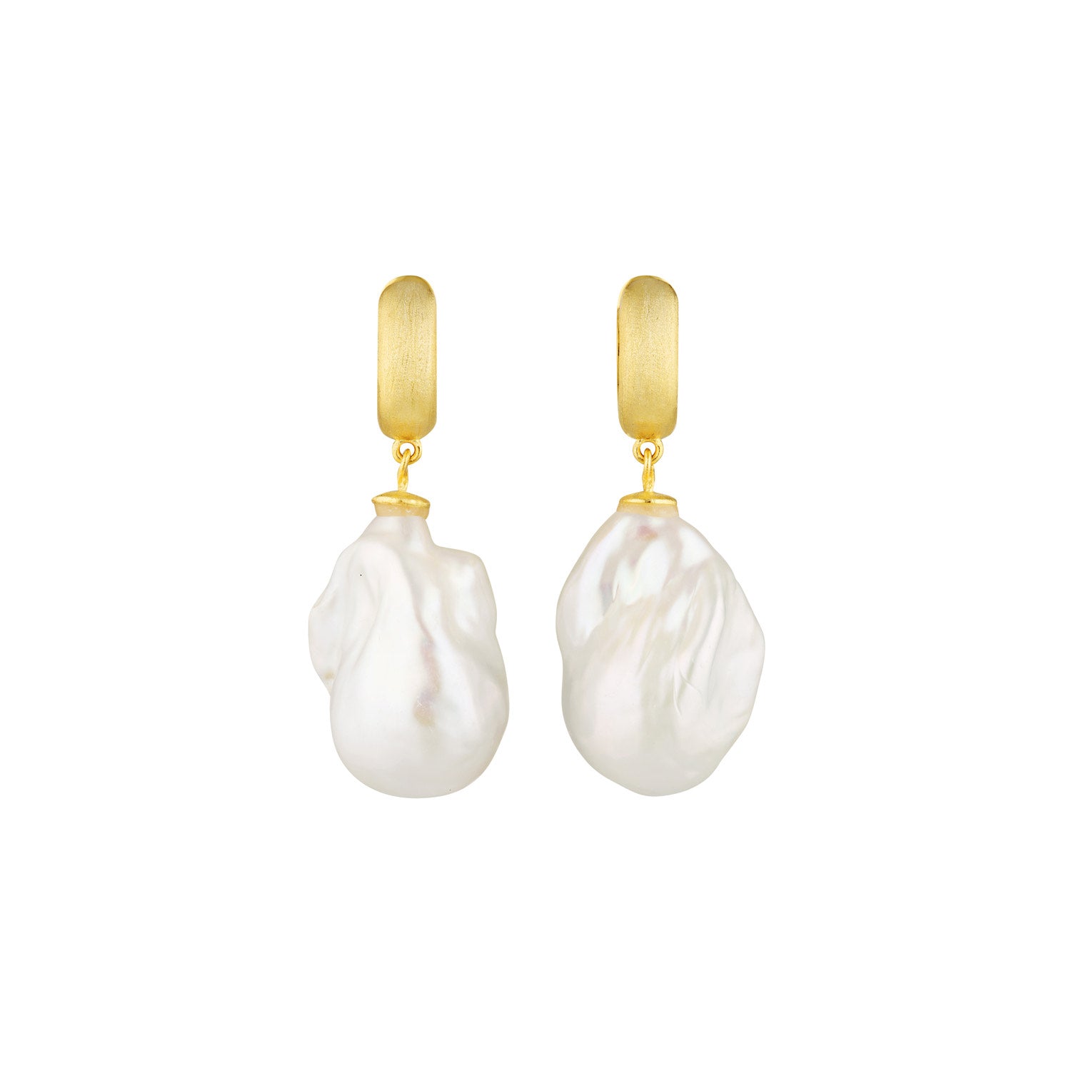 Baroque Pearl Drop Earrings for Women - Handmade Vintage Style Dangle Earrings with Unique Irregular Pearls - Perfect for Weddings, Parties, and Special Occasions
